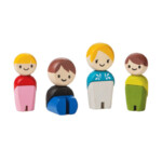 PlanToys Family II – European Family Wooden Doll Set with Poseable Figures for Kids, Ages 3+ - view 2