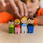 PlanToys Family II – European Family Wooden Doll Set with Poseable Figures for Kids, Ages 3+ - view 3