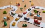 PlanToys PlanWorld Vehicle Series – 5 Wooden Vehicles Set: Fire Engine, Truck, Taxi, Convertible and Police Car, Ages 3+ - vi