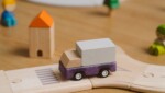 PlanToys PlanWorld Vehicle Series – 5 Wooden Vehicles Set: Fire Engine, Truck, Taxi, Convertible and Police Car, Ages 3+ - vi