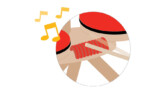 PlanToys Musical Band – Wooden Drum Set with 2 Drums, Drumsticks, Cymbal and Guiro, Ages 3+ - view 6