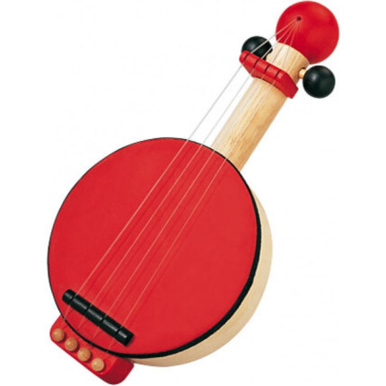 PlanToys Banjo – Wooden Musical Toy, Rubberwood Strummable Instrument for Kids, Ages 3+ - view 2