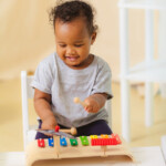 PlanToys Musical Set – 3 Piece Wooden Instrument Set with Xylophone, Cymbal and Guiro, Ages 3+ - view 3
