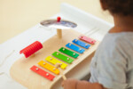 PlanToys Musical Set – 3 Piece Wooden Instrument Set with Xylophone, Cymbal and Guiro, Ages 3+ - view 5