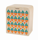 PlanToys Rhythm Box II – Wooden Drum Toy, Sit-On Cajon-Inspired Drum Box for Kids