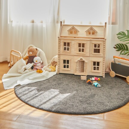 PlanToys Victorian Dollhouse – Sustainable Rubberwood Wooden Dollhouse, Montessori Toy for Kids