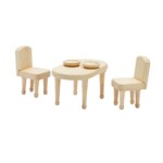 PlanToys Victorian Furniture Set – Wooden Victorian-Style Dollhouse Furniture Compatible with PlanToys Dollhouses - view 2
