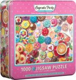 EuroGraphics Cupcake Party 1000-Piece Jigsaw Puzzle in Collectible Tin – Decorated Cupcakes Artwork - view 2