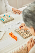 PlanToys Math Bingo – Wooden Educational Bingo Game, Solve Equations to Find Called Numbers, for Kids - view 4