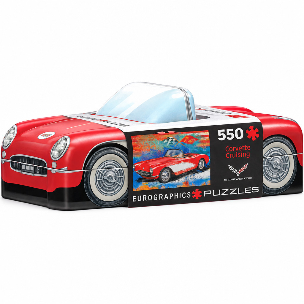 8_bbc4465e-a9b3-4af9-8fba-b3855a80af63.png EuroGraphics Corvette Cruising 550-Piece Jigsaw Puzzle in Collectible Tin – 1965 Corvette Sting Ray, Ages 9+