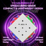 QiYi M PRO 4×4 V2 Magnetic Speedcube – Ball-Core Technology with UV-Coated Finish - view 9