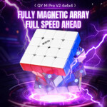 QiYi M PRO 4×4 V2 Magnetic Speedcube – Ball-Core Technology with UV-Coated Finish - view 7