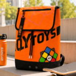 QiYi Backpack – Orange, Spacious Speedcuber Backpack with Large Main Compartment for Cubes, Laptop and Books - view 6