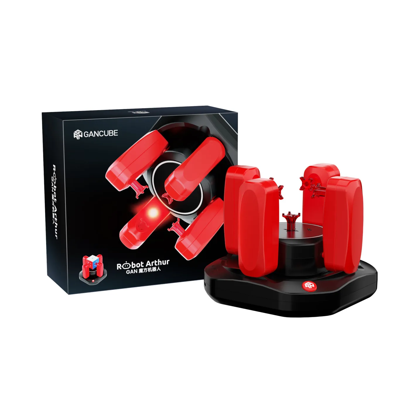 GAN Robot Arthur - Smart Cube Scrambling and Solving Robot with CubeStation App GAN Robot Arthur - Smart Cube Scrambling and Solving Robot with CubeStation App