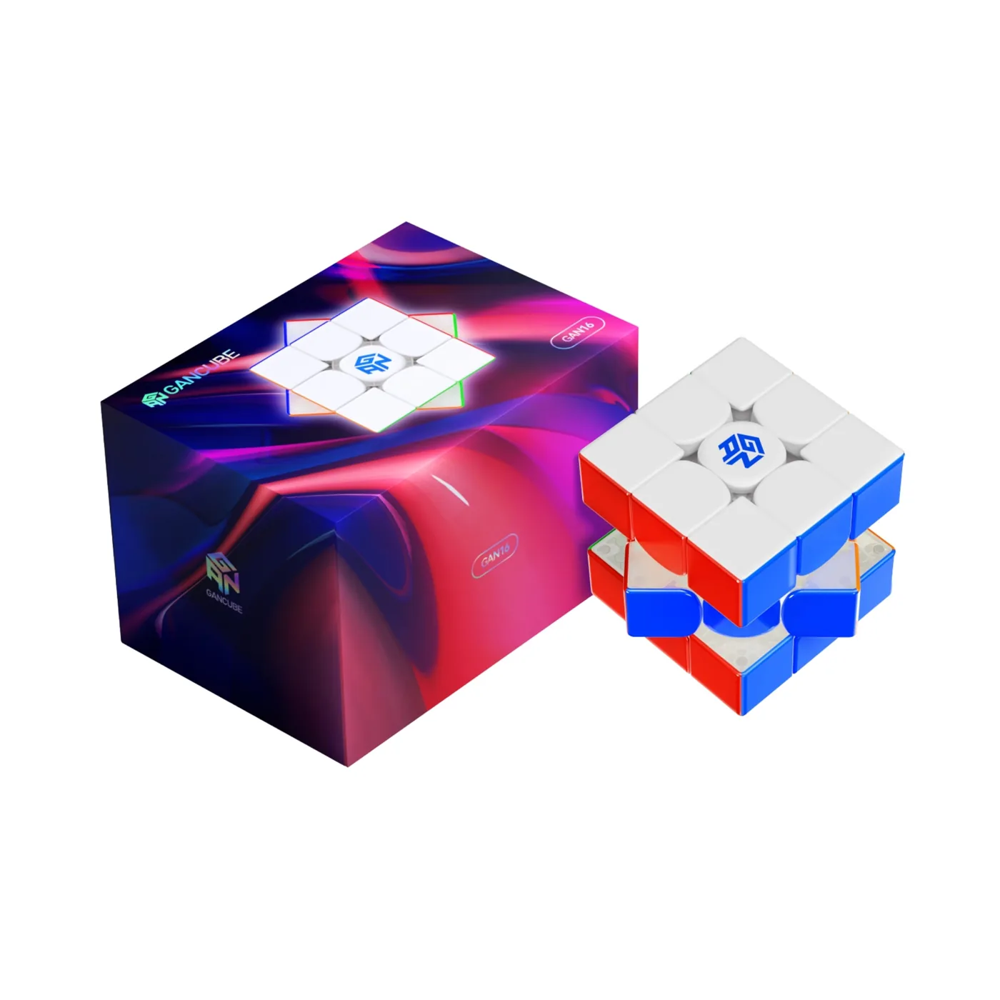 94-74134-1 GAN16 MagLev UV 3x3 Magnetic Speedcube - Celestial Magnetic Network with Spherical Orbit - GAN