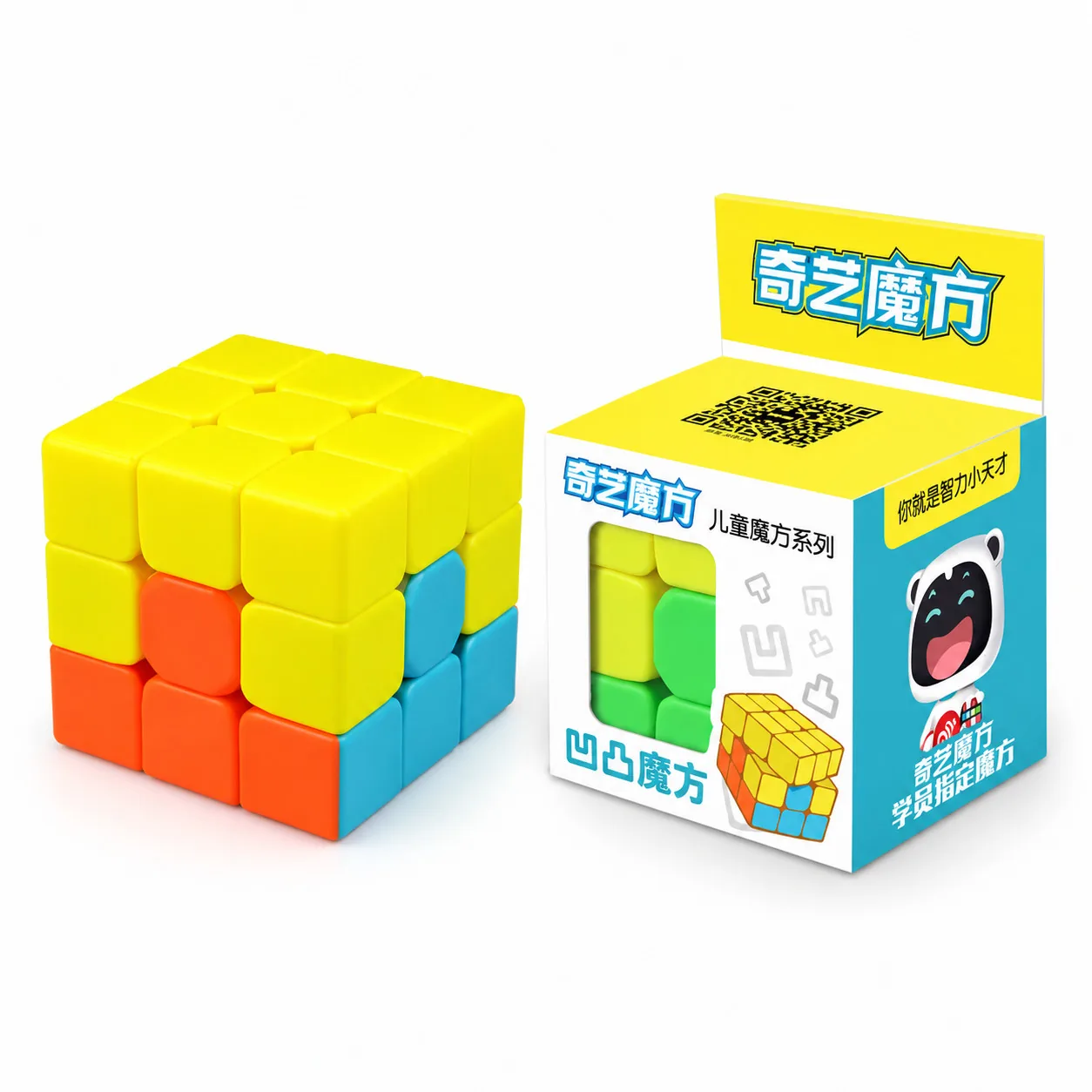 QiYi Bumpy Trainer Cube - Entry-Level 3x3 for Kids QiYi Bumpy Trainer Cube - Entry-Level 3x3 for Kids