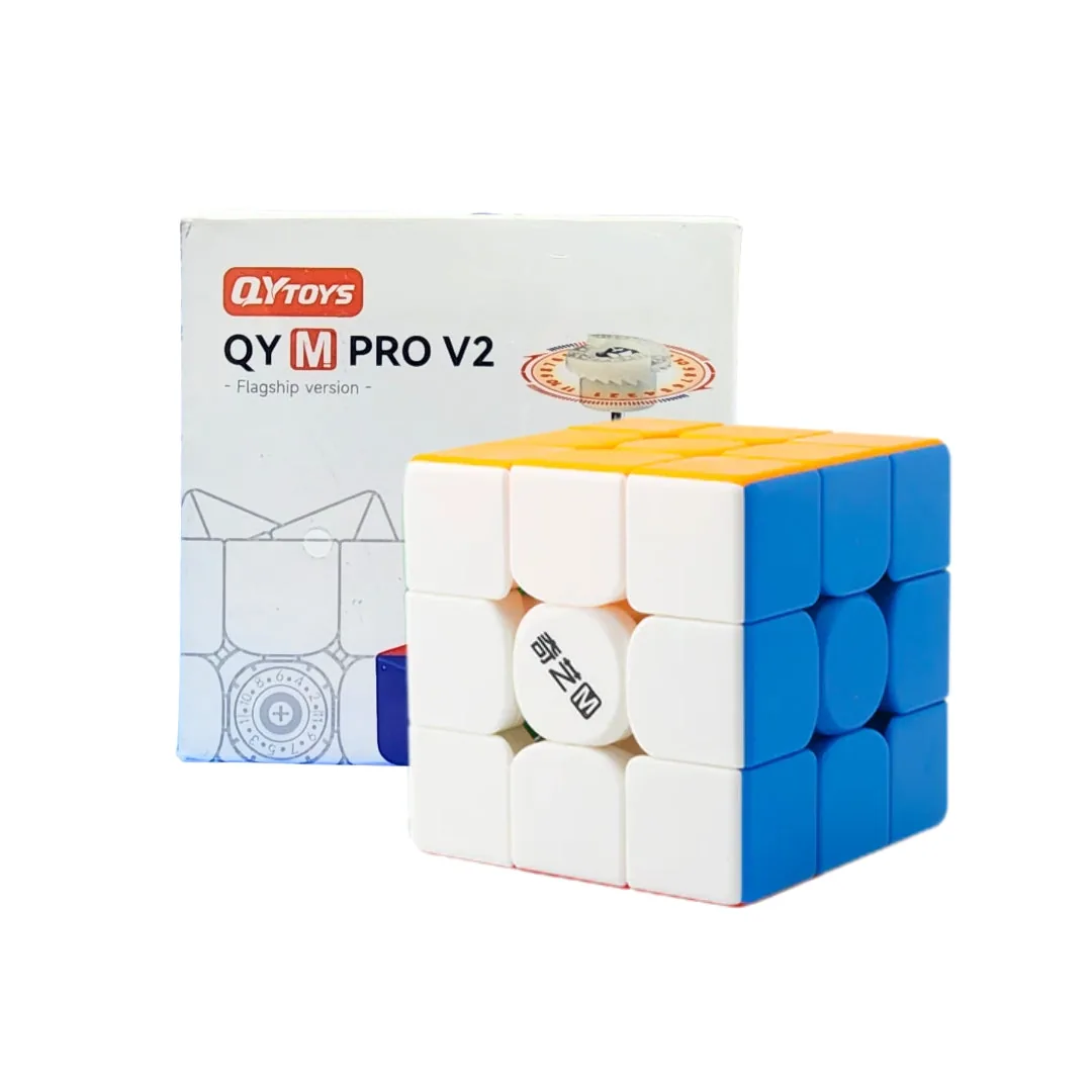 94-78108-1 QiYi M Pro V2 Flagship Magnetic 3x3 Speedcube - Matte Finish with Dual Adjustment System - Qiyi