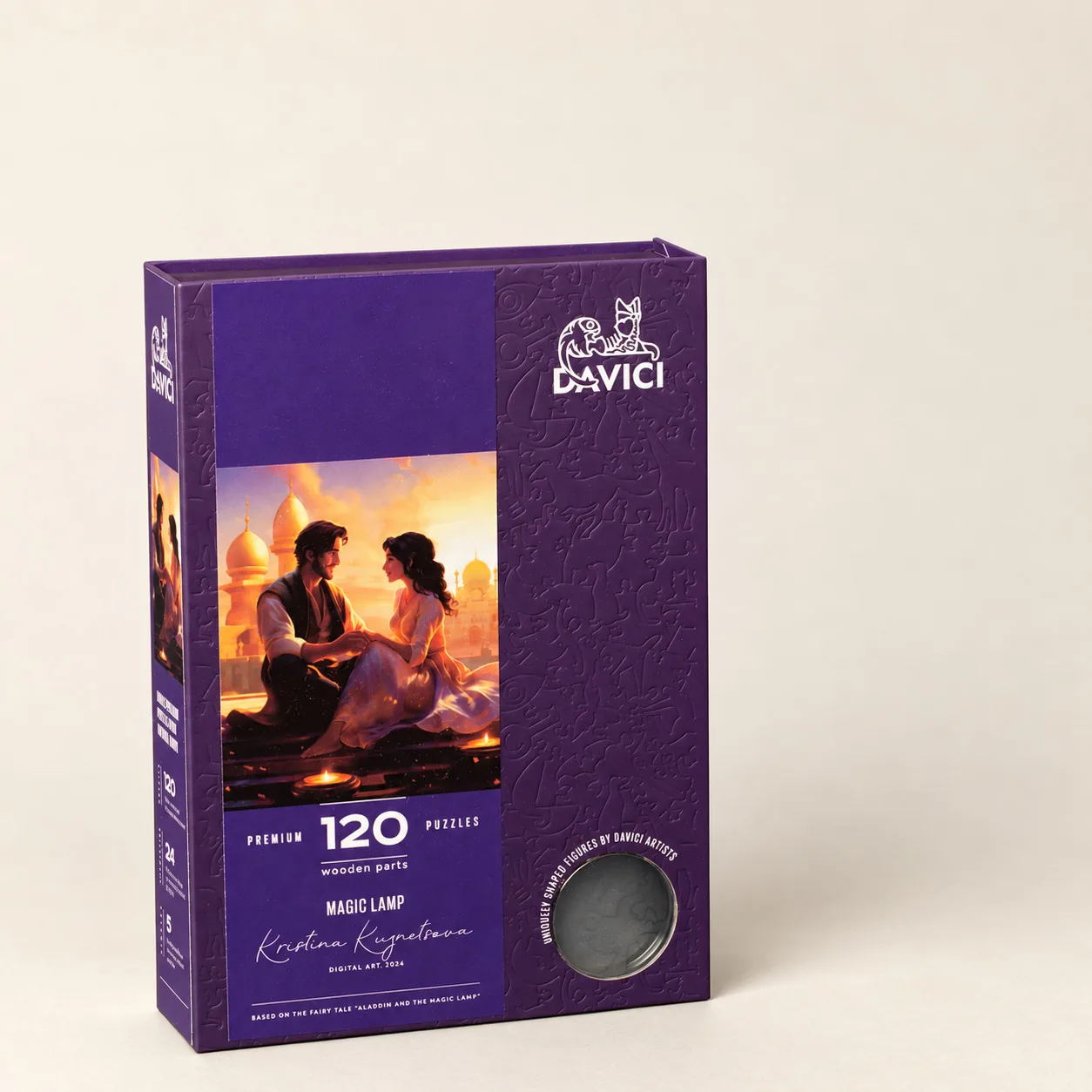 Davici Wooden Jigsaw Puzzle "Aladdin and the Magic Lamp" - 25 x 25 cm, 120 Pieces Davici Wooden Jigsaw Puzzle "Aladdin and the Magic Lamp" - 25 x 25 cm, 120 Pieces