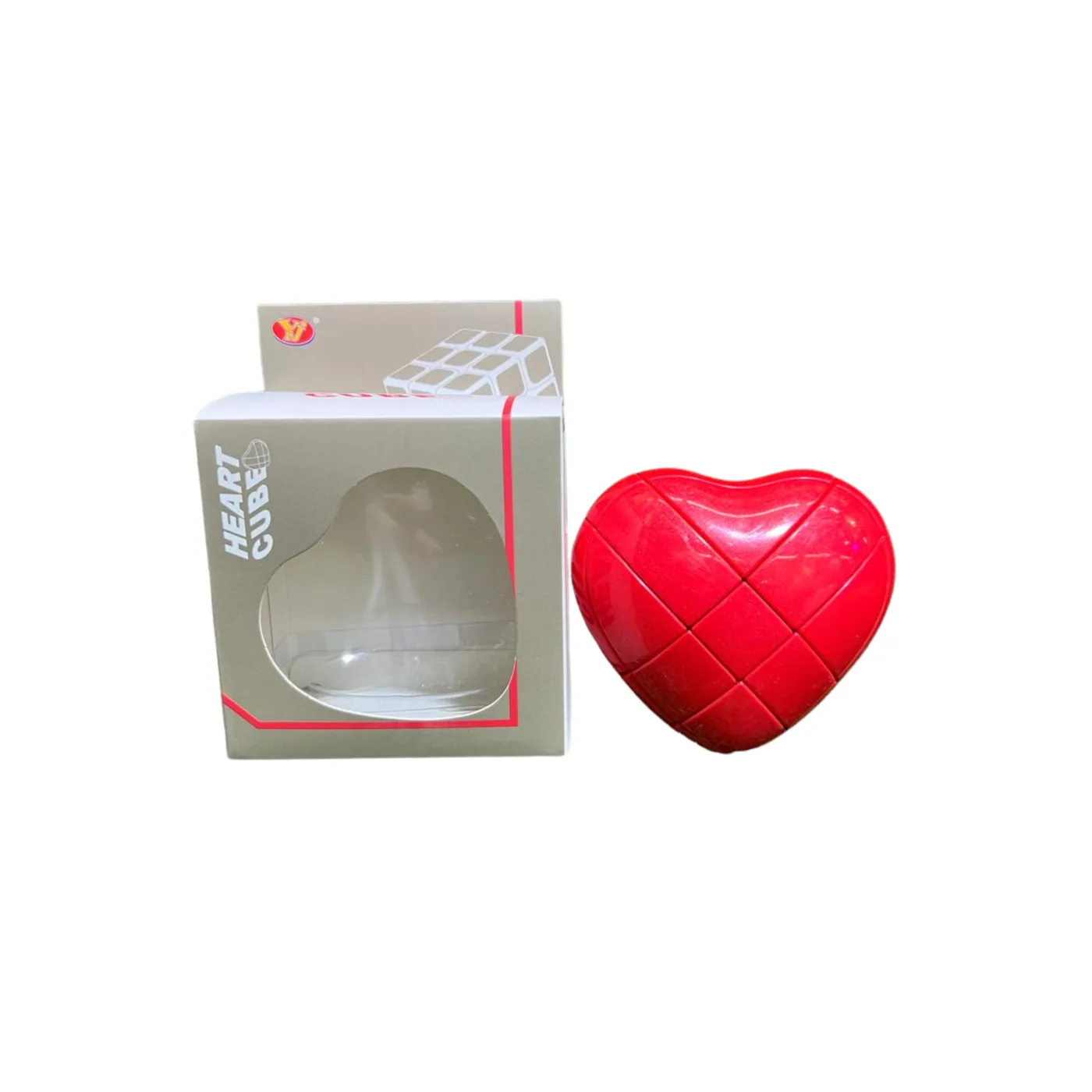 YJ Love Cube Heart Shape 3x3 Puzzle - Red YJ Love Cube Heart Shape 3x3 Puzzle - Red