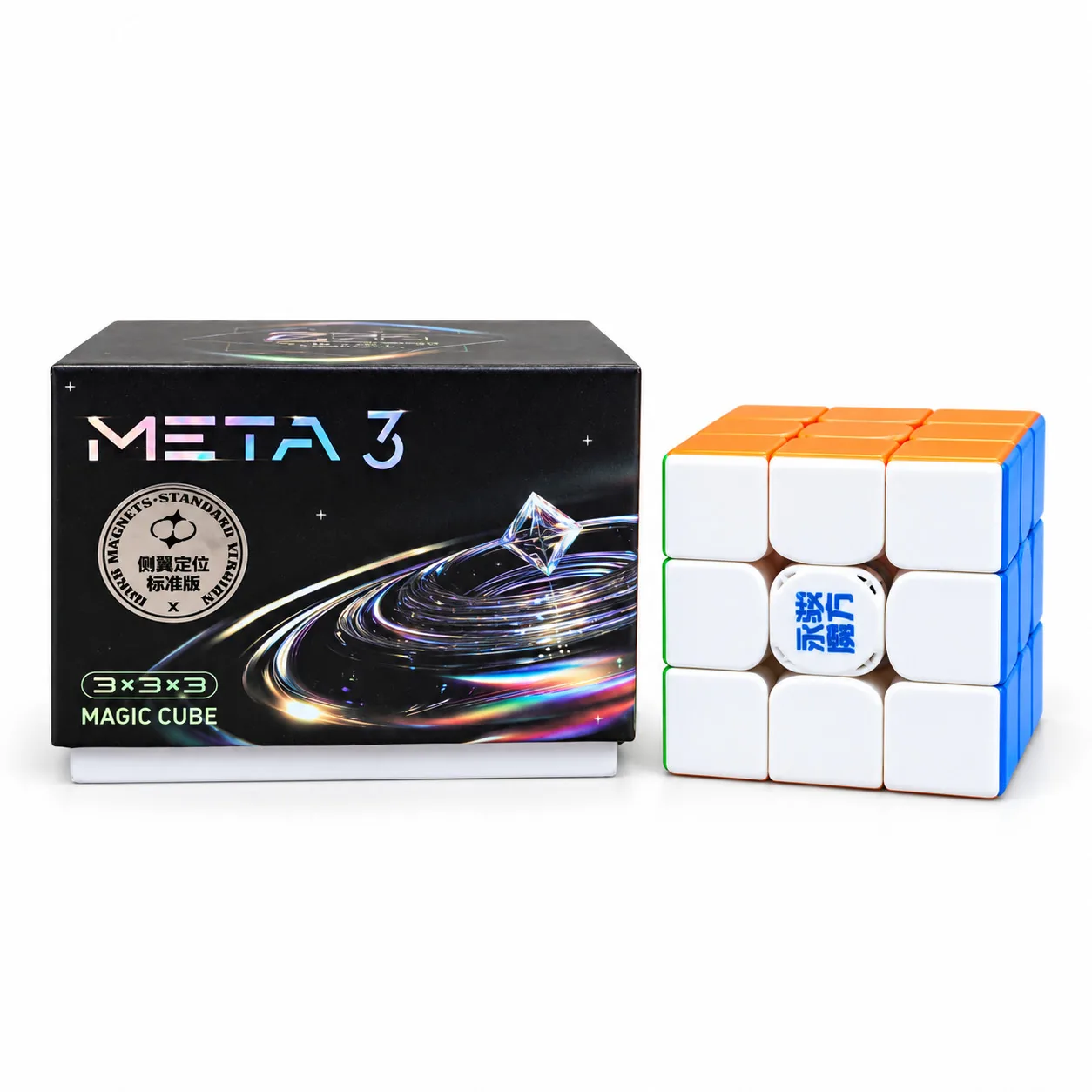 94-81065-1 YJ MGC Meta3 Wing Magnetic 3x3 Speedcube - Matte Finish with 96 Magnets - YJ