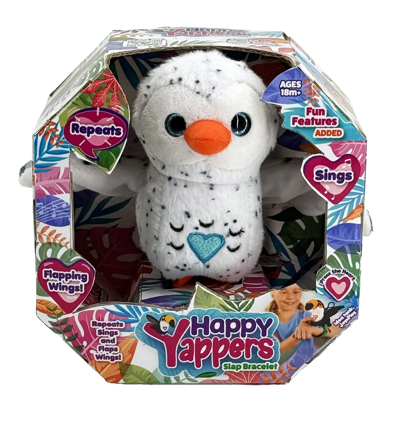 9402_2.webp Happy Yappers White Owl – Chatting Plush Bird That Sings and Flaps Its Wings, for Toddlers, Ages 18 Months+ - view 13