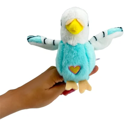 Happy Yappers Parrot Turquoise – Chatting Plush Bird That Sings and Flaps Its Wings, for Toddlers, Ages 18 Months+ - view 2