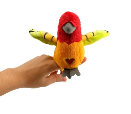 Happy Yappers Parakeet Orange – Chatting Plush Bird That Sings and Flaps Its Wings, for Toddlers, Ages 18 Months+ - view 2
