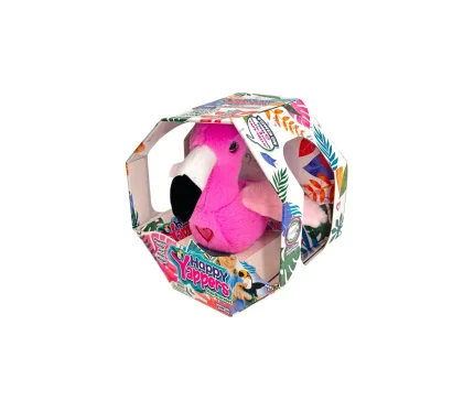 Happy Yappers Flamingo – Chatting Plush Bird That Sings and Flaps Its Wings, for Toddlers, Ages 18 Months+
