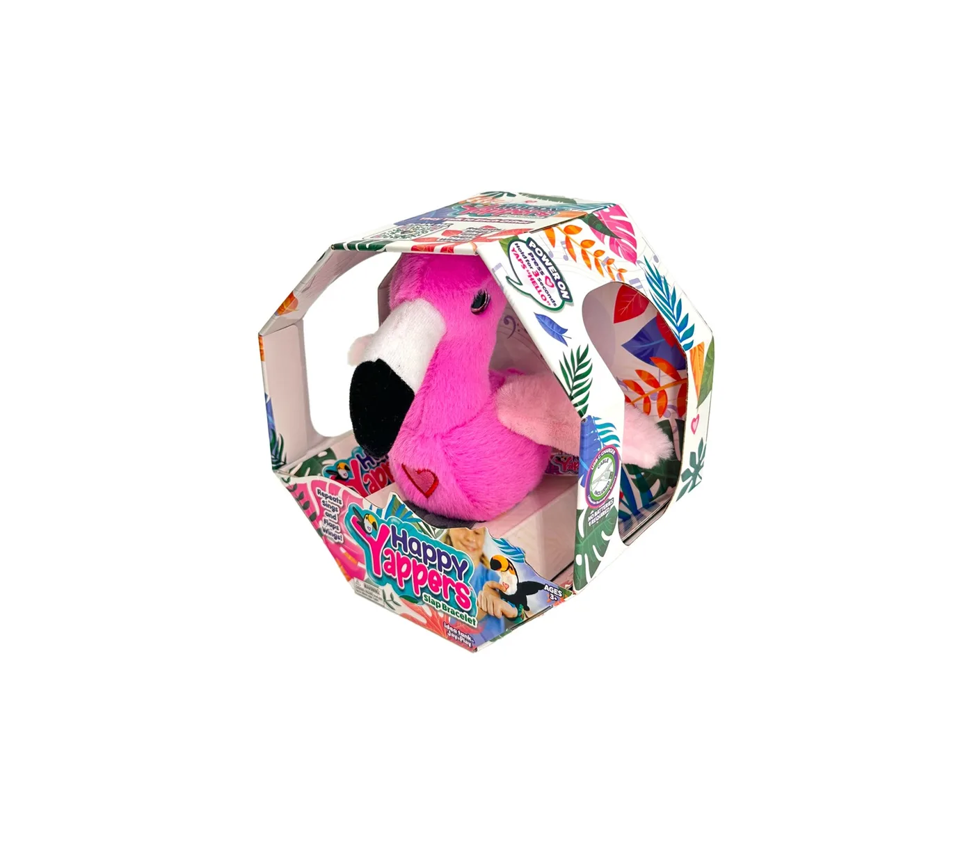 9592_1.webp Happy Yappers Flamingo – Chatting Plush Bird That Sings and Flaps Its Wings, for Toddlers, Ages 18 Months+ - view 12