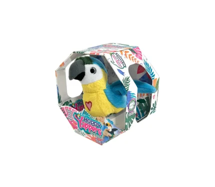 Happy Yappers Blue Parrot – Chatting Plush Bird That Sings and Flaps Its Wings, for Toddlers, Ages 18 Months+ - view 13