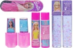 Townley Girl Barbie Cosmetic Set with Tumbler – Roll-On Lip Gloss, Lip Balm, Nail Polish and Nail File for Girls, Ages 3+ - v