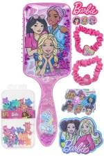 Townley Girl Barbie Hair Accessory Set with Hair Ties, Clips, Scrunchie, Brush and Mirror for Girls, Ages 3+ - view 14