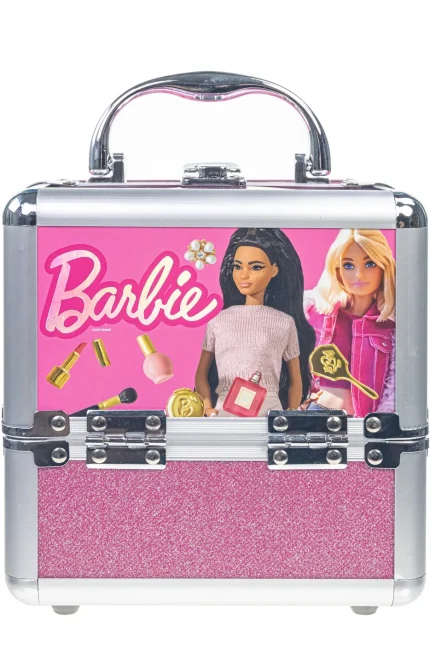 Townley Girl Barbie Cosmetic Mega Set with 4-Tier Luxe Train Case – Eyeshadow, Blush, Lip Gloss, Hair Chalk, Ages 8+ - view 2