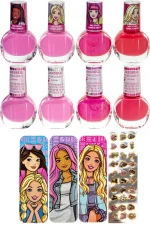 Townley Girl Barbie 12-Pack Nail Polish Set with Nail Files and Nail Stickers for Girls, Ages 3+ - view 14