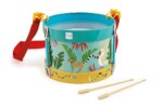 Scratch Europe Metal Drum Jungle – Jungle-Themed Drum for Toddlers with Carry Strap and Jumping Balls