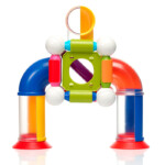 SmartMax Click and Roll – 30 Piece Magnetic Ball Run Building Set with Tubes and Panels for Kids - view 6