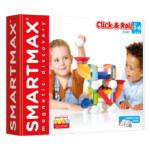 SmartMax Click and Roll – 30 Piece Magnetic Ball Run Building Set with Tubes and Panels for Kids