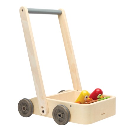 PlanToys Musical Bird Walker – Rubberwood Push-Along Walker Toy with Musical Sounds for Toddlers - view 2