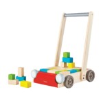 PlanToys Baby Walker – Wooden Push Toy for Toddlers, Sustainable Rubberwood Walker for First Steps - view 2