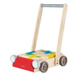 PlanToys Baby Walker – Wooden Push Toy for Toddlers, Sustainable Rubberwood Walker for First Steps - view 3