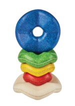 PlanToys Wave Stacker – Open-Ended Stacking Toy, Stack Vertically, Horizontally or Upside Down, No Rod Required - view 4