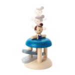 PlanToys Jumping Gymnast – Press-the-Base Spring-Up Gymnast Toy for Babies, Ages 1+ - view 4