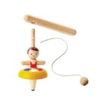 PlanToys Ballet Spinning Top – Pull String Ballerina Spinning Toy for Kids - view 5