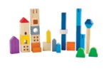 PlanToys CityScape Blocks – City-Inspired Wooden Building Blocks for Building Urban Landscapes for Toddlers - view 2
