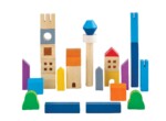 PlanToys CityScape Blocks – City-Inspired Wooden Building Blocks for Building Urban Landscapes for Toddlers