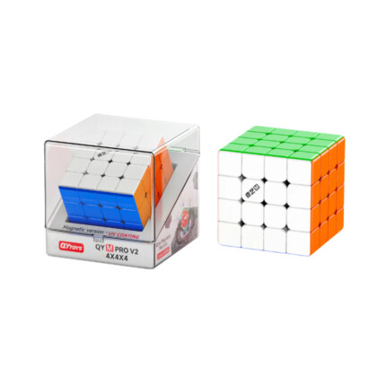 QiYi M PRO 4×4 V2 Magnetic Speedcube – Ball-Core Technology with UV-Coated Finish