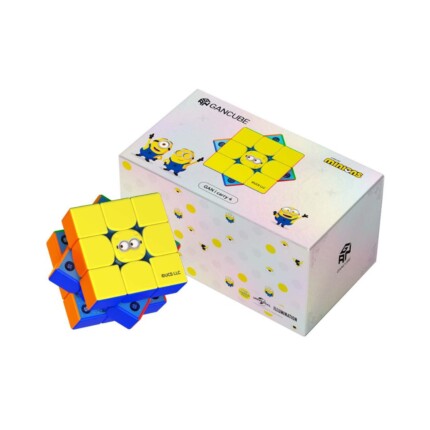 GAN i Carry 4 Minions Edition Smart Speedcube – Blue and Yellow Matte Finish for Beginners and Advanced Cubers