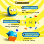 GAN i Carry 4 Minions Edition Smart Speedcube – Blue and Yellow Matte Finish for Beginners and Advanced Cubers - view 4