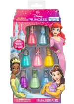 Townley Girl Disney Princess 8-Pack Nail Polish Set – Dress-Shaped Bottles for Girls, Ages 3+ - view 14