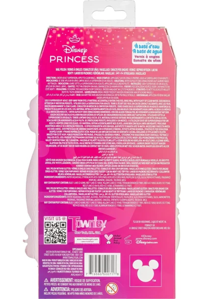 Townley Girl Disney Princess 8-Pack Nail Polish Set – Dress-Shaped Bottles for Girls, Ages 3+ - view 2